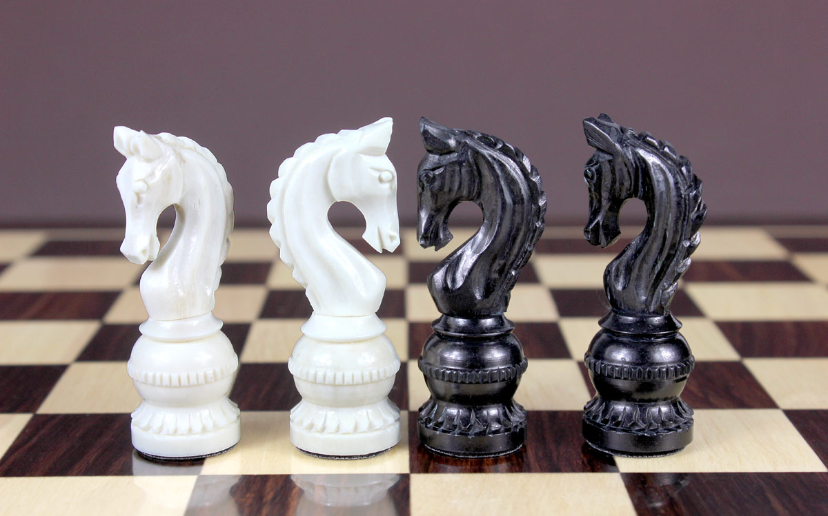 High quality hand carved knights by master craftsman